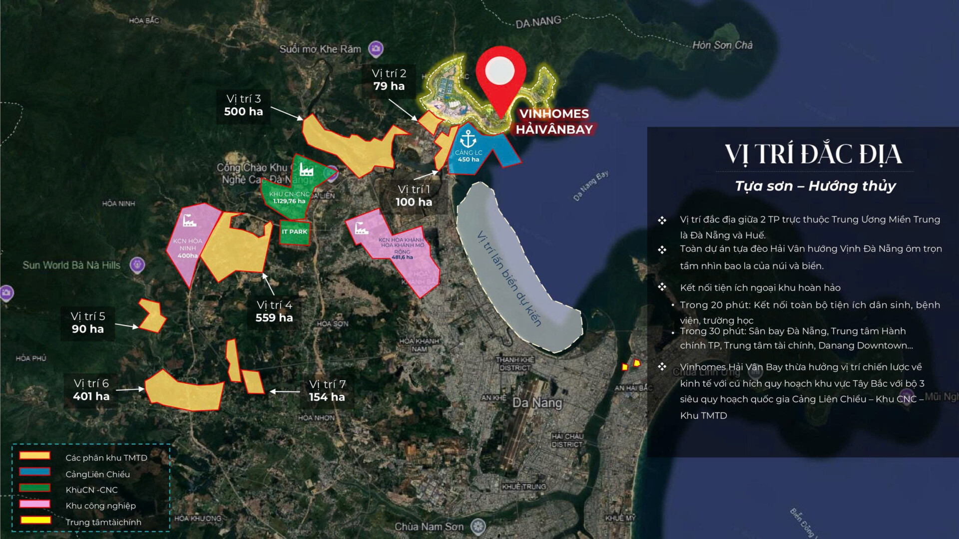 Vị trí VINHOMES HẢI VÂN BAY