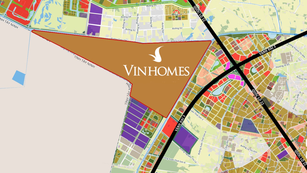 Vị trí VINHOMES HÓC MÔN