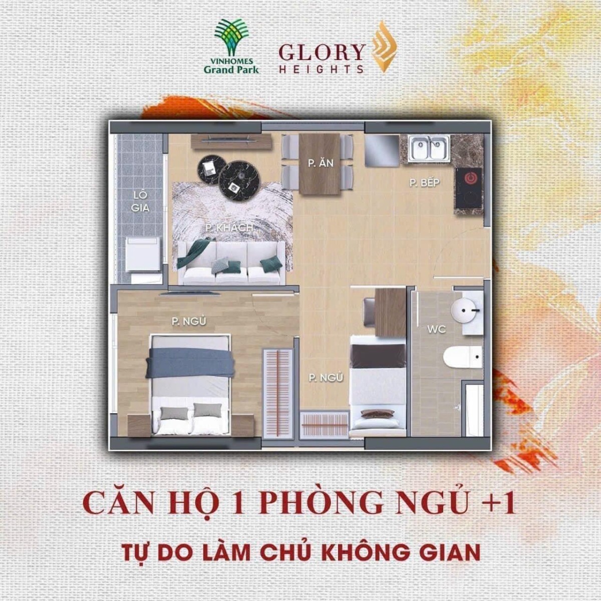 CĂN HỘ 01PN+1