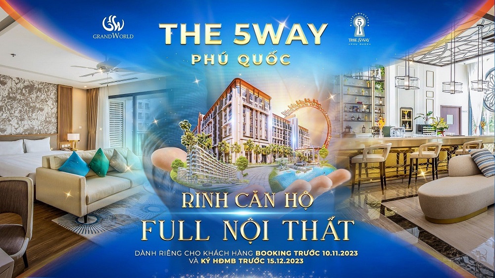 Nhận booking giữ chỗ căn hộ Indochine The 5Way Phú Quốc
