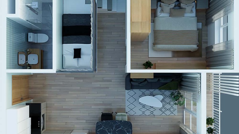 căn hộ 1 phòng ngủ vinhomes grand park