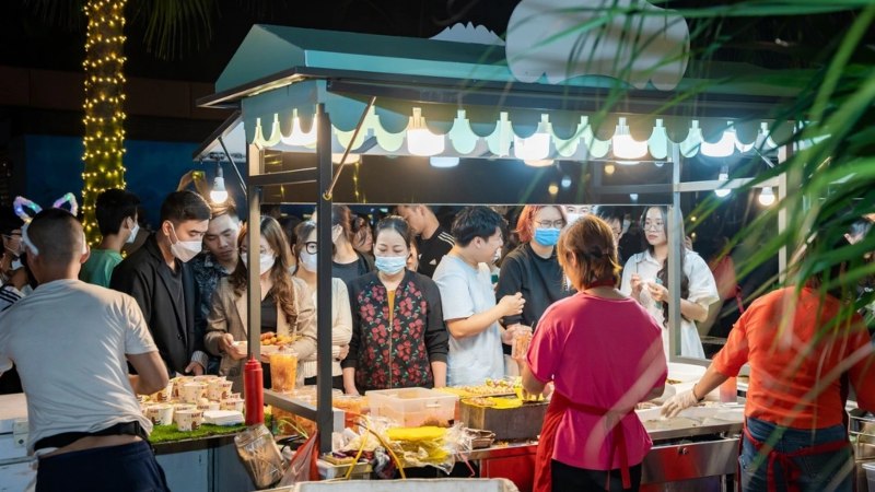 chợ đêm vinhomes grand park