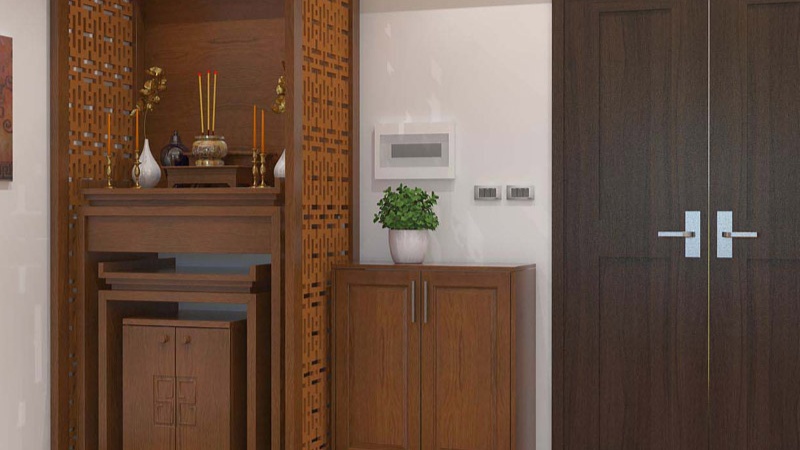 nhà chung cư nên đặt bàn thờ ở đâu