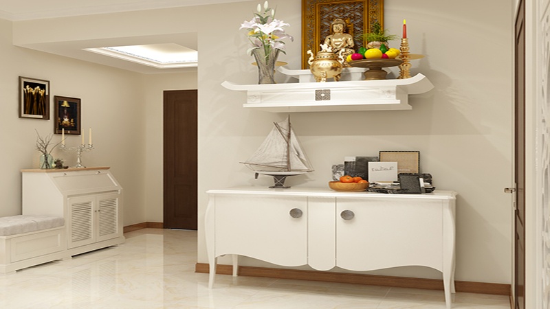 nhà chung cư nên đặt bàn thờ ở đâu