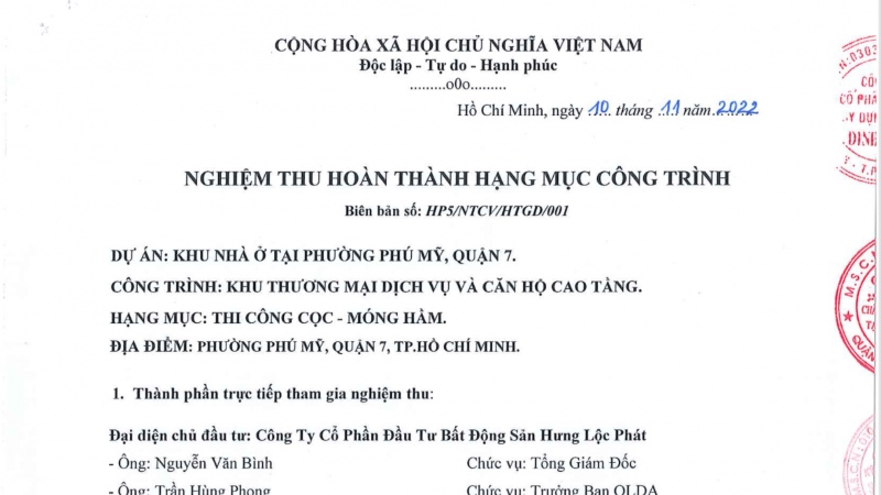 pháp lý dự án bất động sản