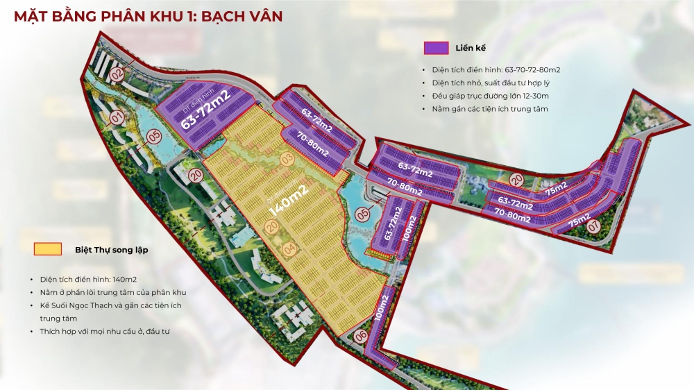 Phân khu Bạch Vân Vinhomes Hải Vân Bay