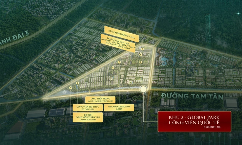 Mặt bằng Vinhomes Saigon Park (Vinhomes Hóc Môn)