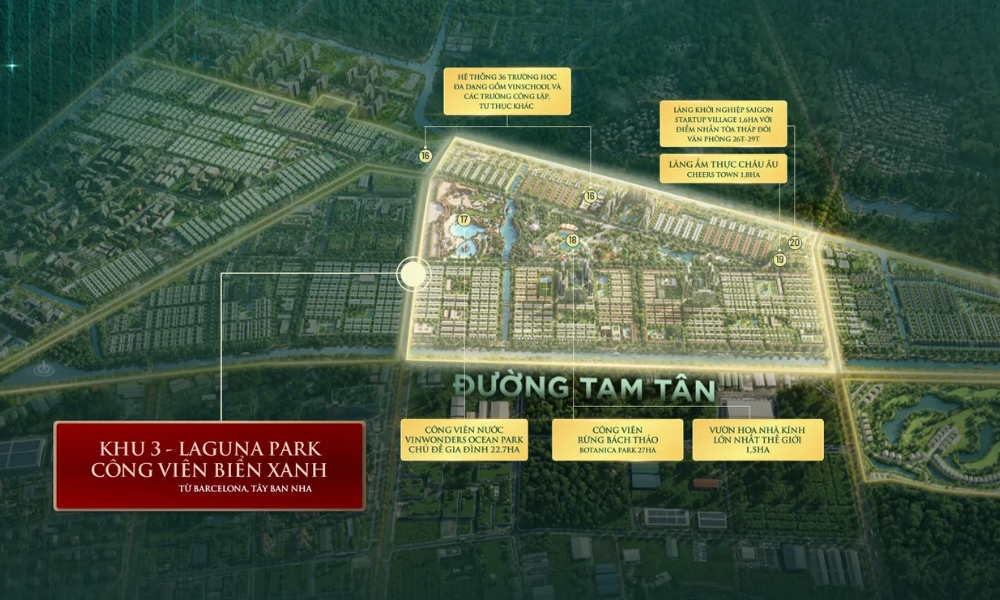 Mặt bằng Vinhomes Saigon Park (Vinhomes Hóc Môn)